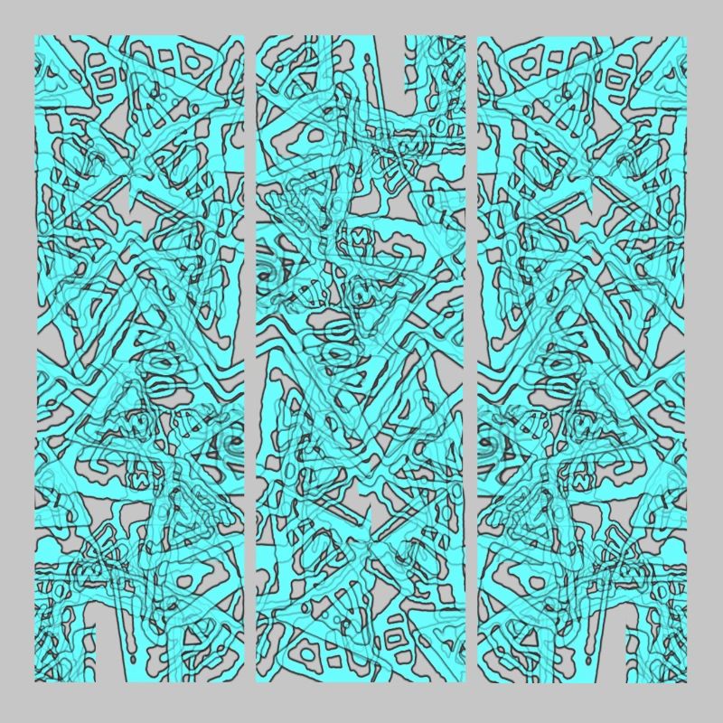 Türkises Chaos Triptychon