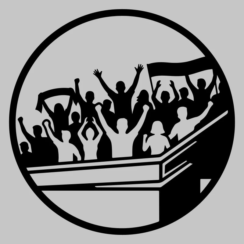 Fans Stadium Silhouette