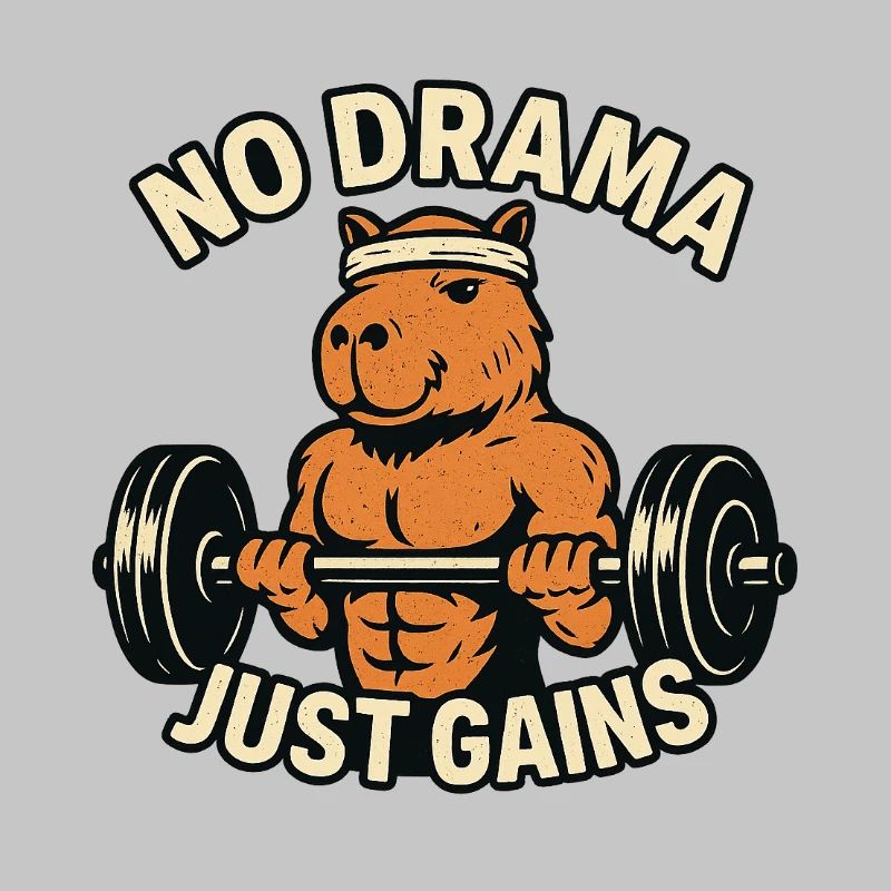 Pas de drame Juste gagner en forme capybara