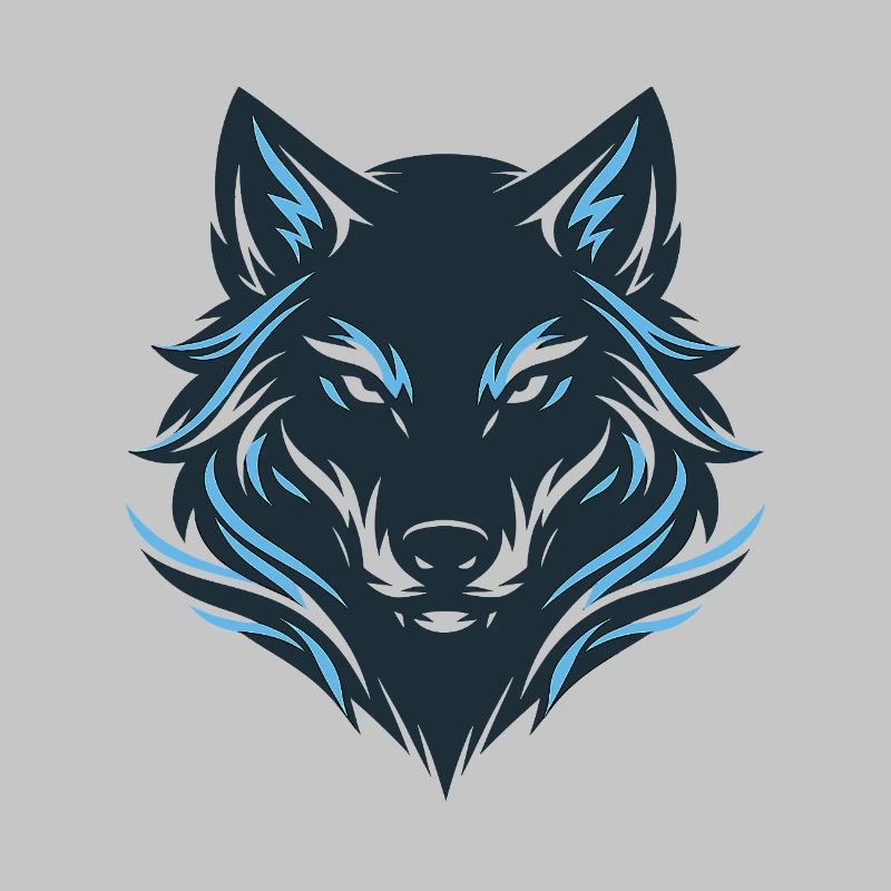 Blue Night Wolf Emblem