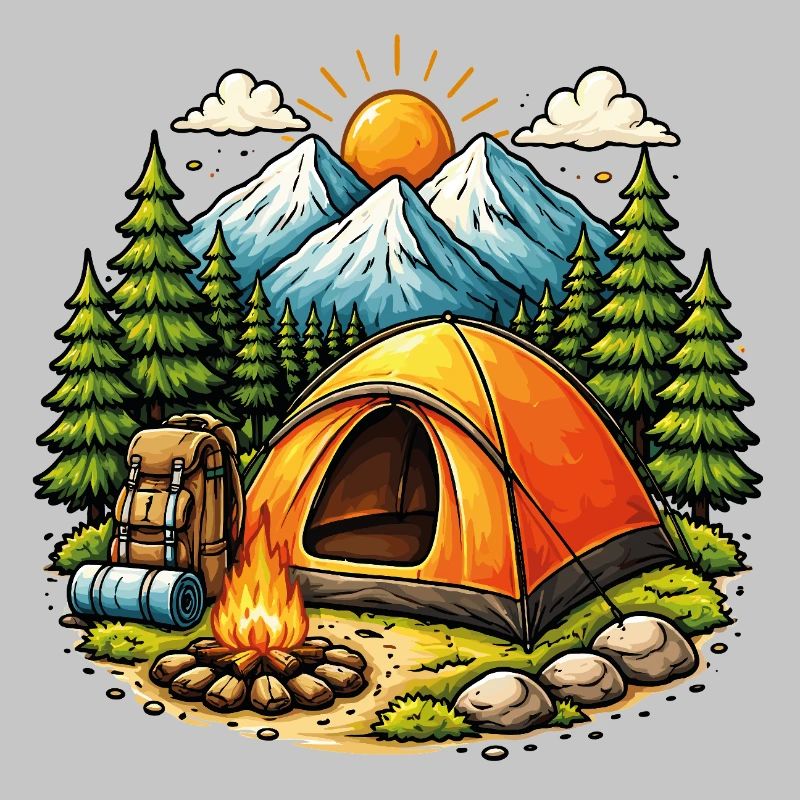 Tent camping bivouac mountain nature