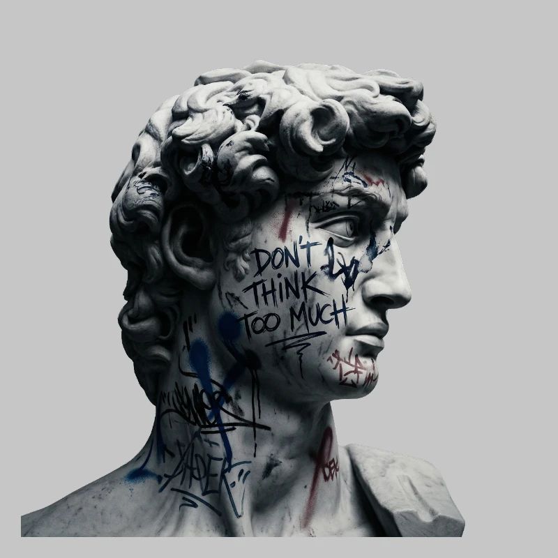Don't Think Too Much Graffiti-David