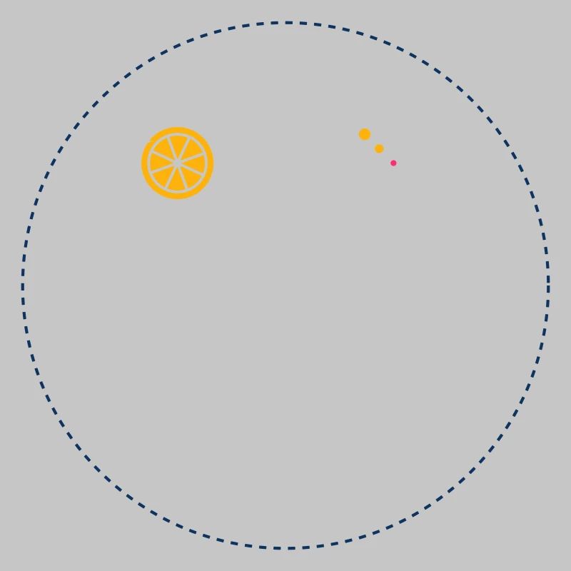 Citrus Orbit Print