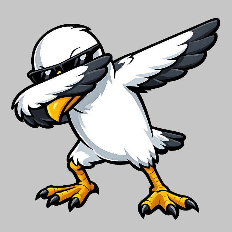 Dabbing Seagull