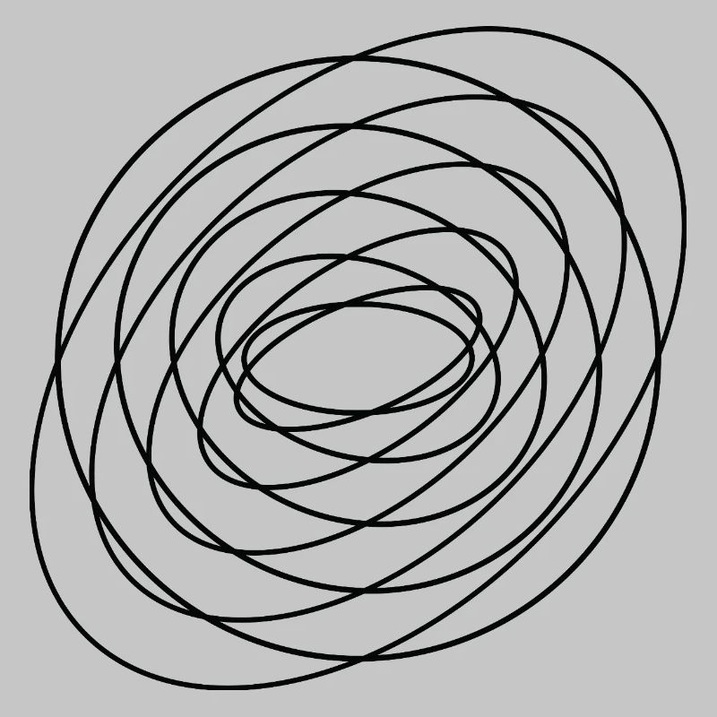 Coiled Abstract Spiral Circle