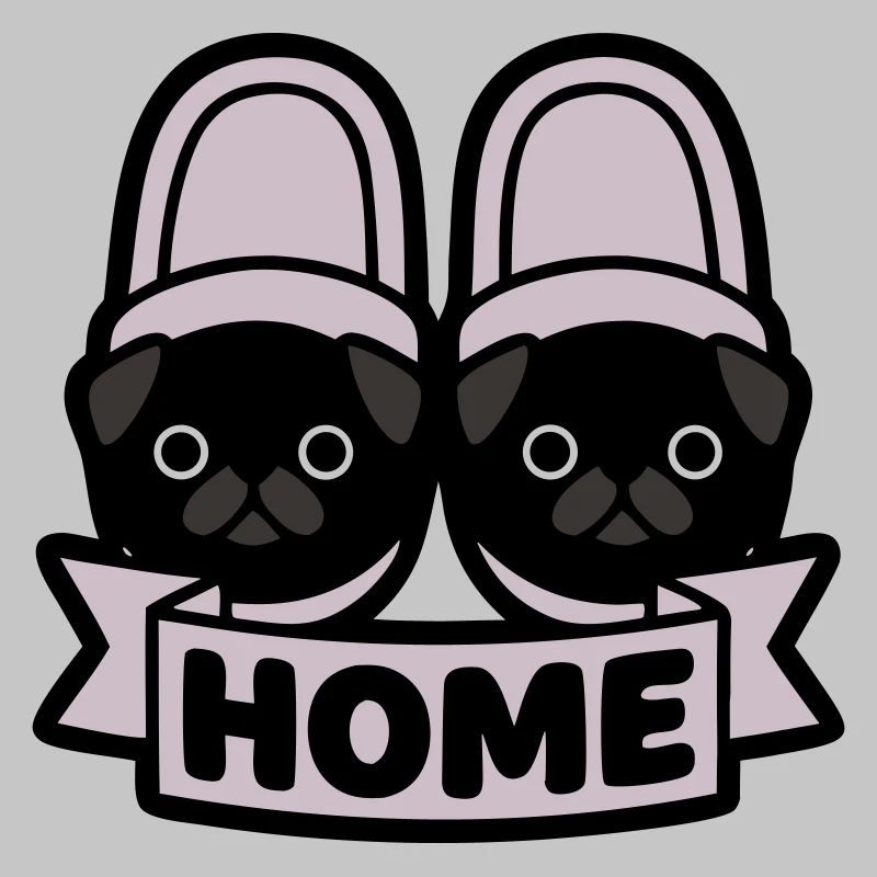 Mops Hausschuhe Home Banner