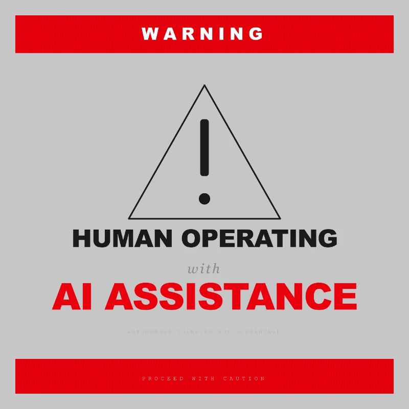 WARNING: HUMAN OPERATING WITH AI ASSISTANCE