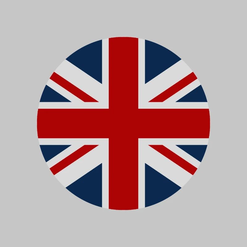 Drapeau britannique en forme de cercle