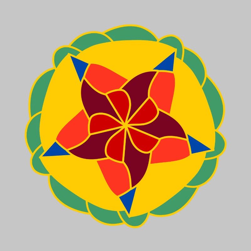 Geometrisch Helles Mandala