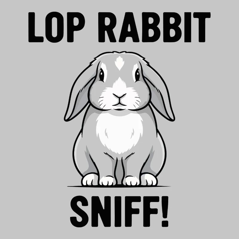 Ram Rabbit Sniff Lop Rabbit Grey
