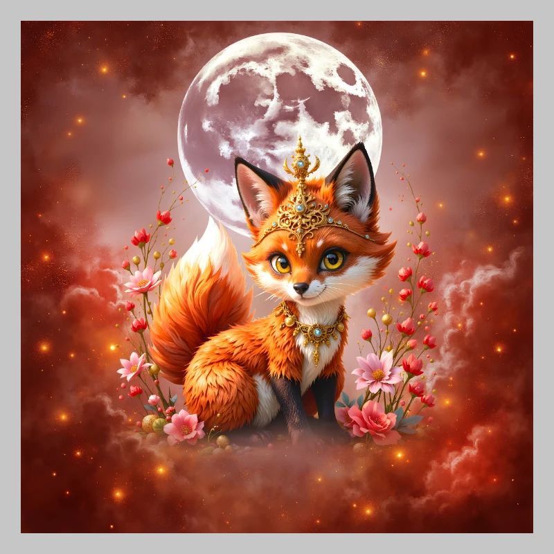 Lunar Fox mit Juwelen