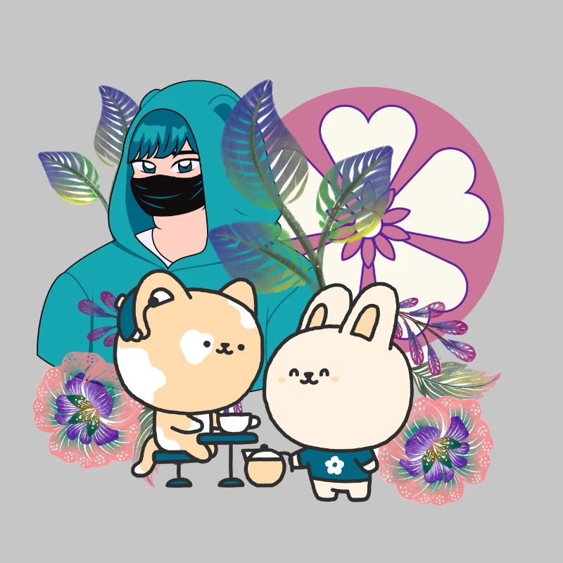 Groupe d’anime dans Mask with Cochlear Implant Art