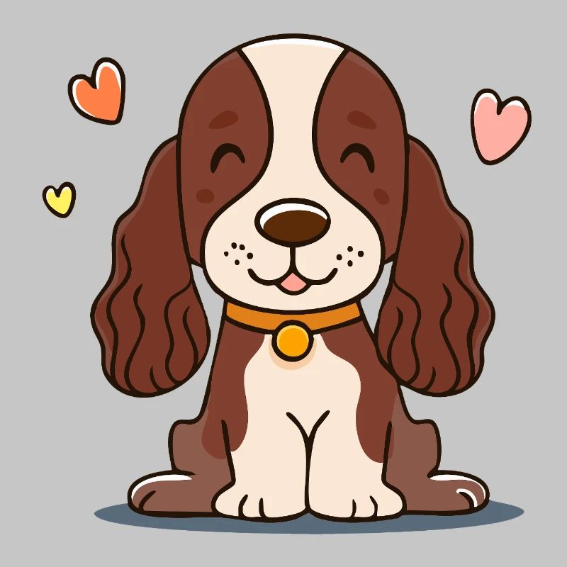 Chiot aux oreilles duveteuses (comic chibi)