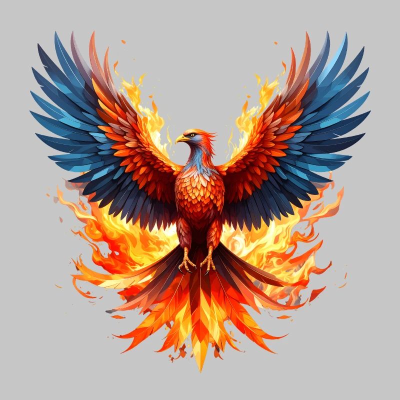 Ailes de couleur de vol du Phoenix Fire