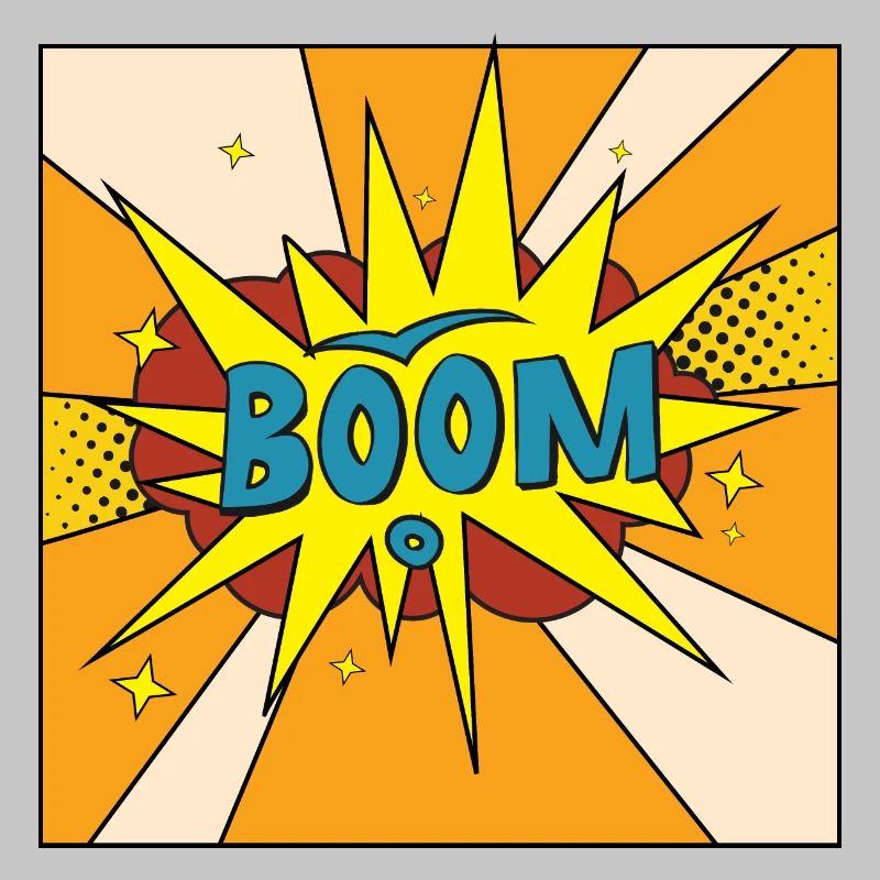 Boom Comic Explosion Stil