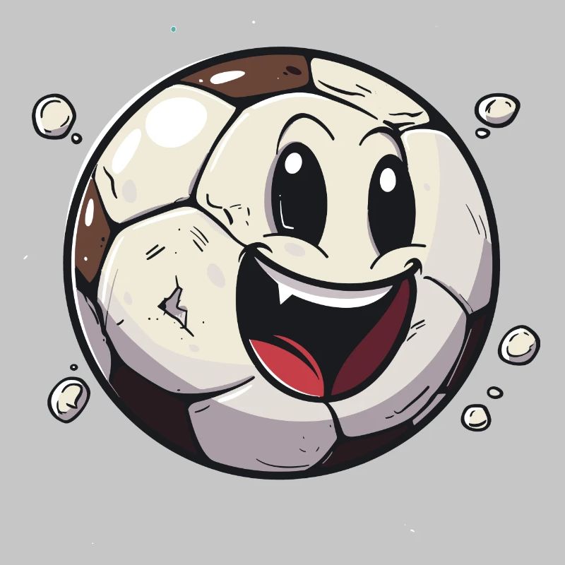Fußball im Comic Stil