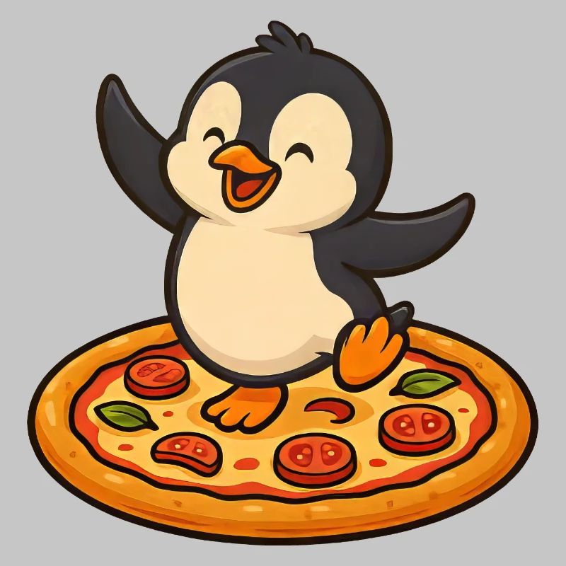 Dancing Penguin Pizza Pizza Lover Fun