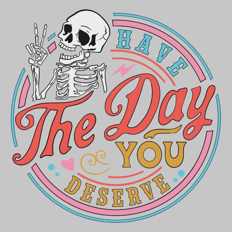 Crâne avec message de motivation