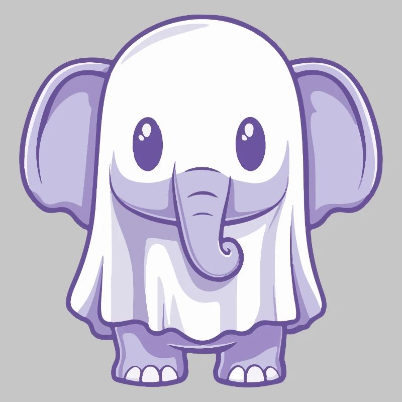 Elefant Halloween Geist