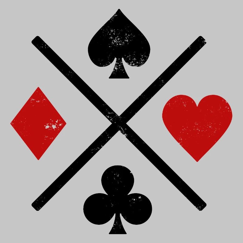 Spielkarten Kontrastdesign