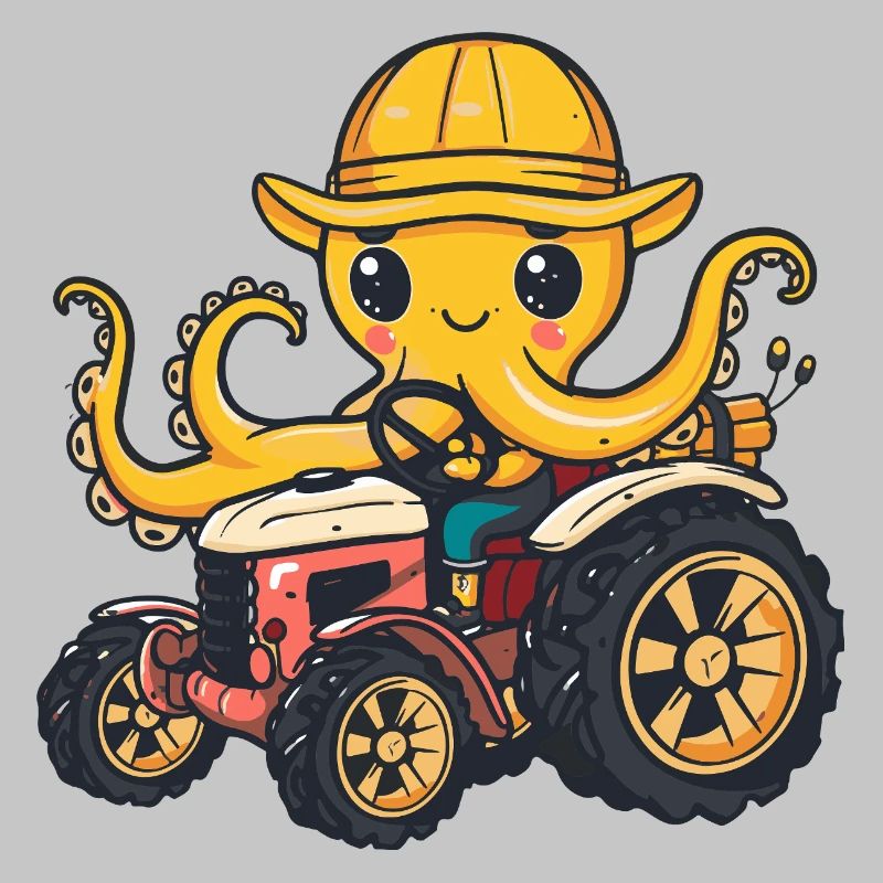 Octopus Tractor Farmer