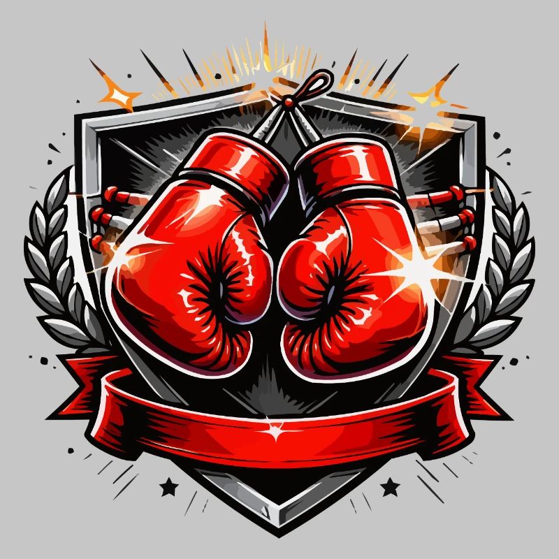 Conception de l’emblème du gant de boxe