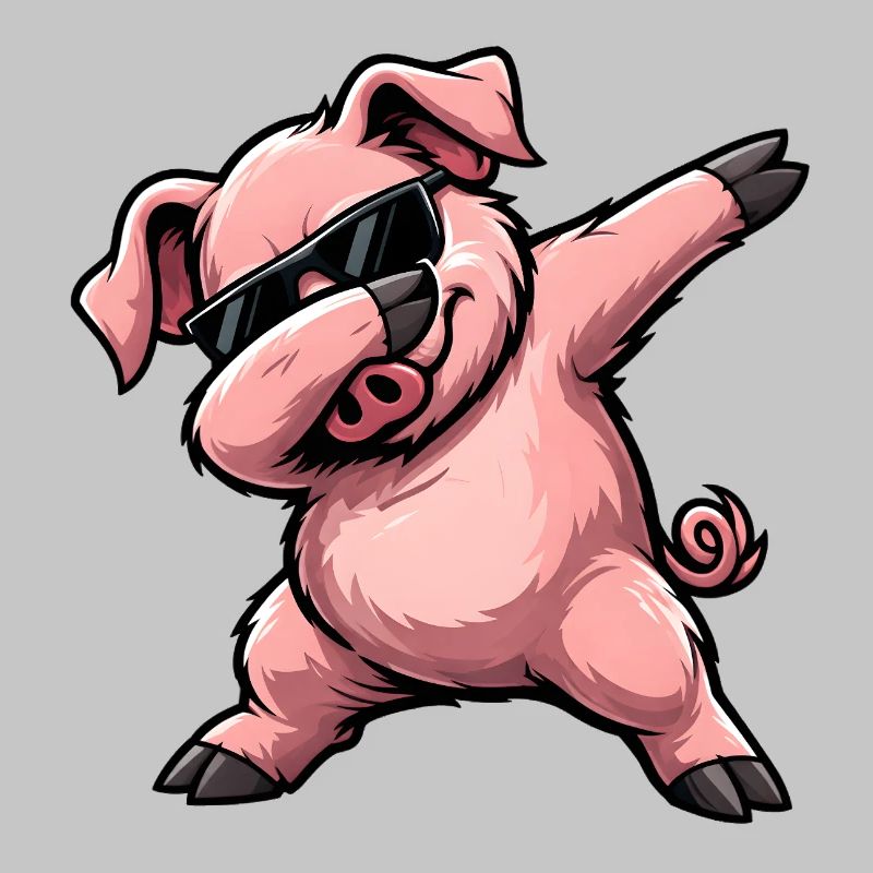 Dabbing Schwein