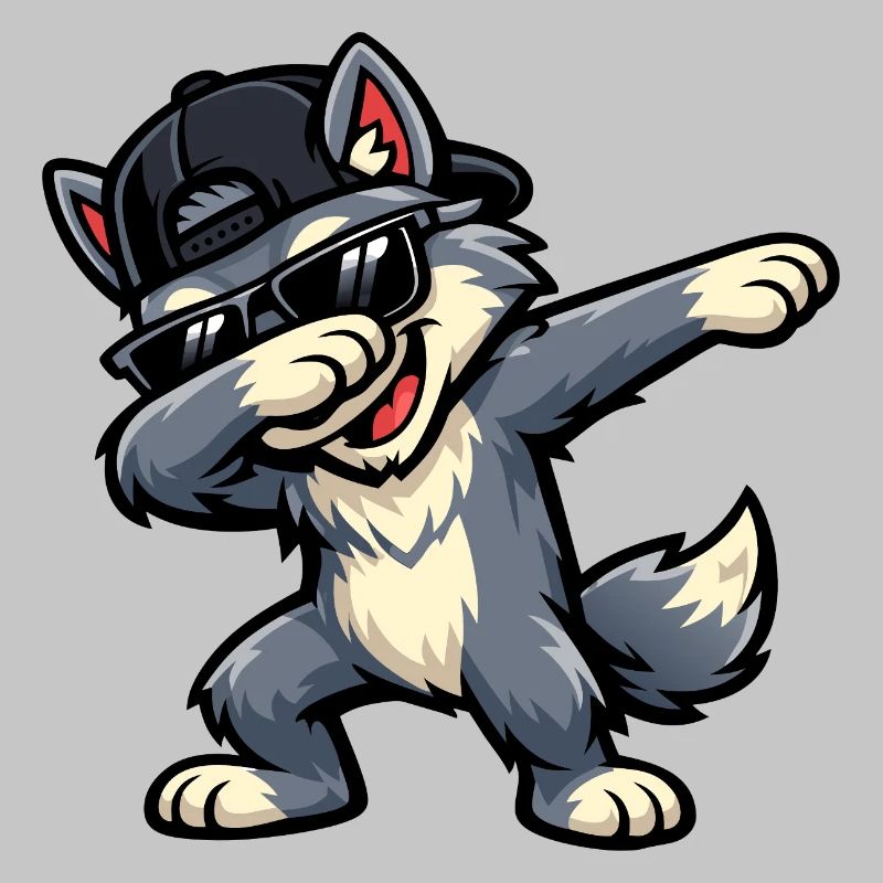 Dabbing Wolf
