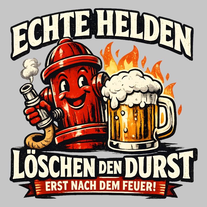 Echte Helden löschen den Durst