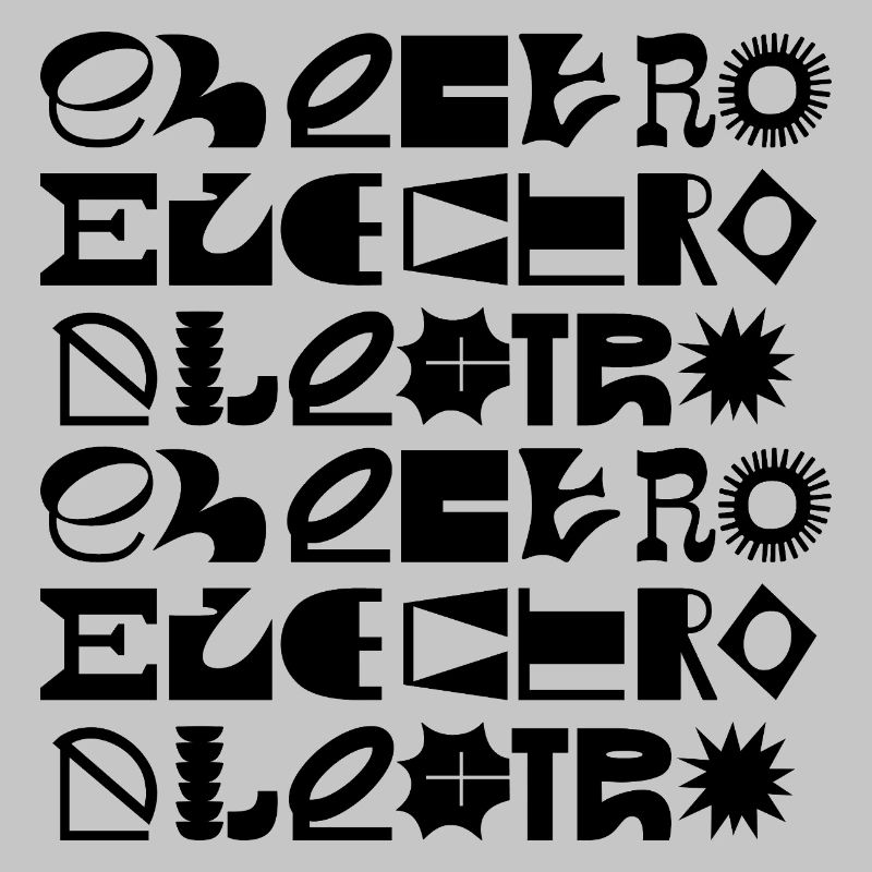 Conception de logo typographique de musique électro