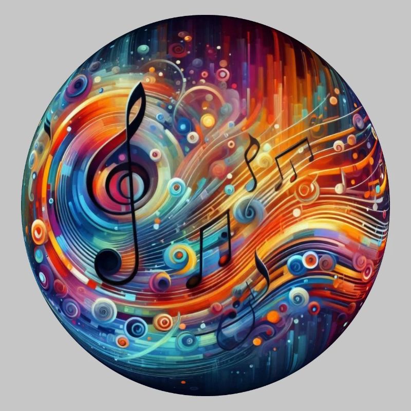 Abstrakte Musik-Explosion