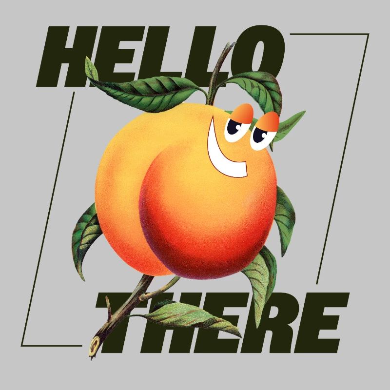 Peach Retro – Déclaration Hello There