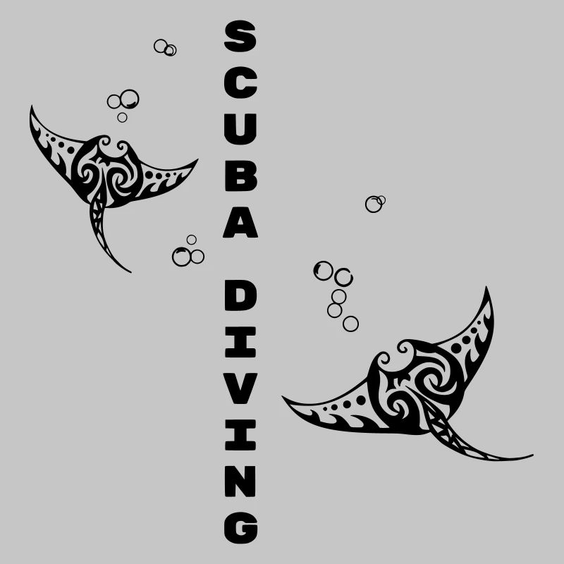 Tauchen – Stammes-Mantarochen-Design