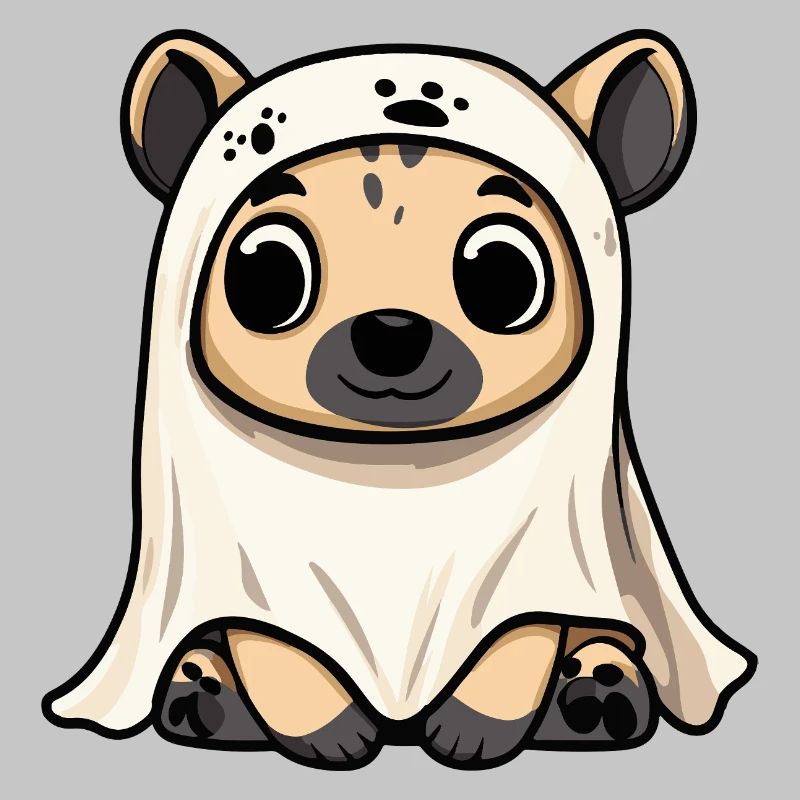 Hyäne Halloween Geist