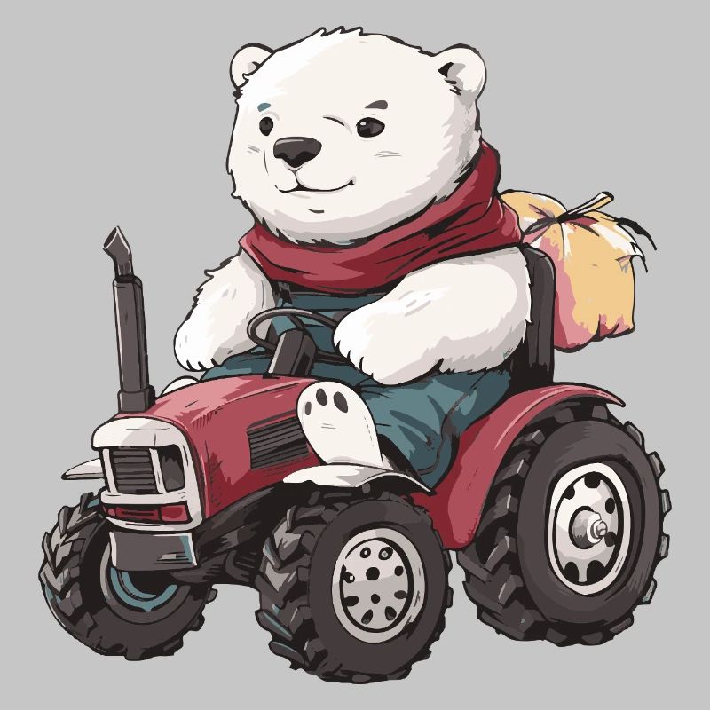 Eisbär Traktor Farmer