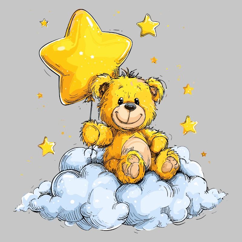 Star Bear on Cloud – Cuddle Dream