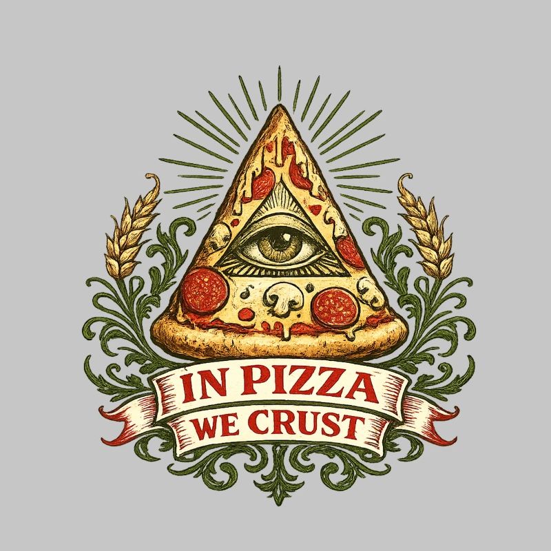 Motto der Pizza Pyramid Augenkruste