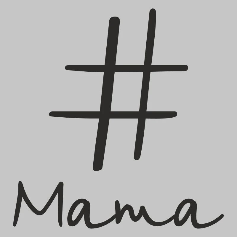 #Mama – Modern Hashtag Text Design