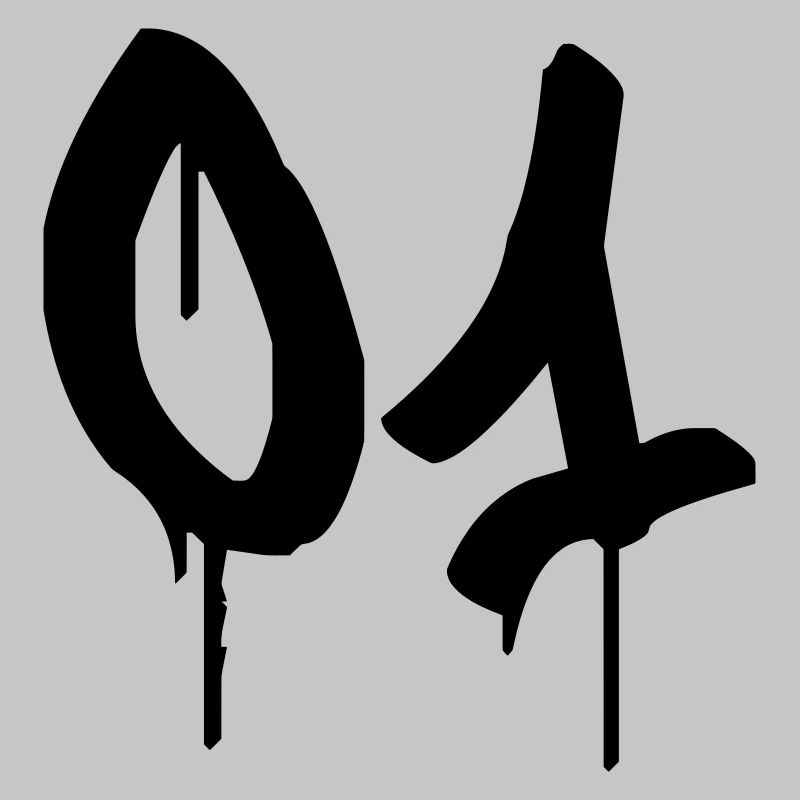Nummer 01 Urbaner Graffiti-Stil
