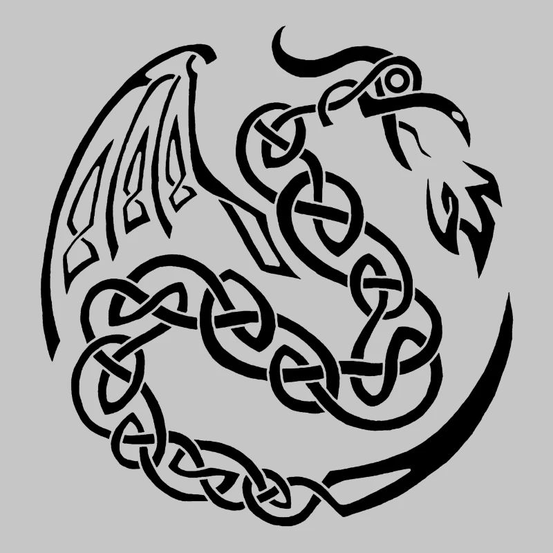 Dragon celte noir