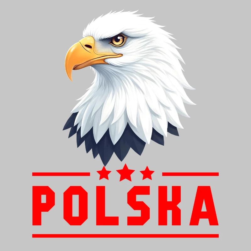 POLAND Eagle red letters