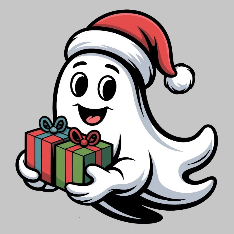 Weihnachtsgeist mit Geschenken