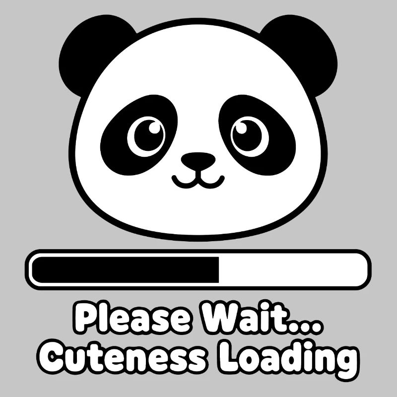 Panda Loading Screen Soft Toy
