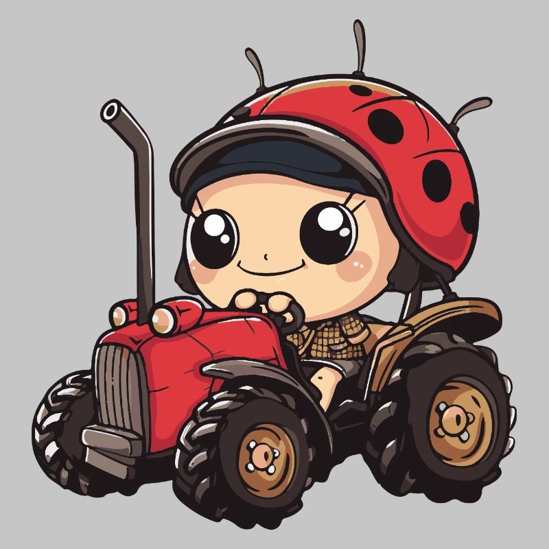 Marienkäfer Traktor Farmer
