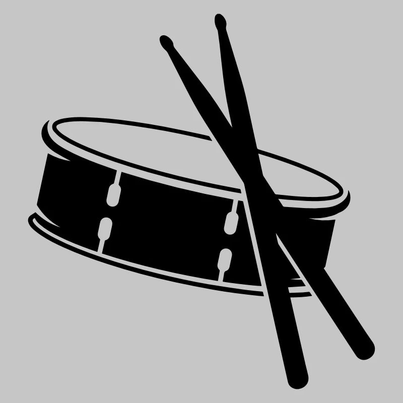 A drum and sticks