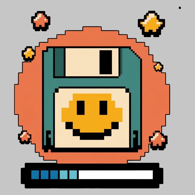 Floppy Disk Retro Internet