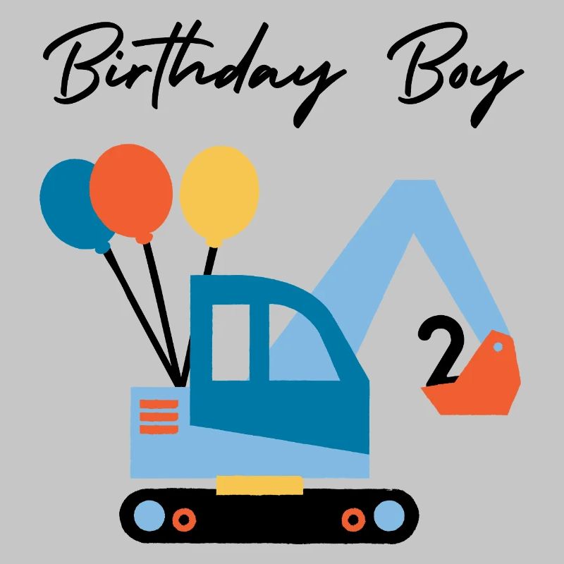 Bagger mit Ballons