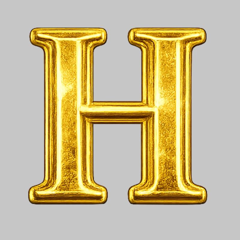 Golden H Monogram
