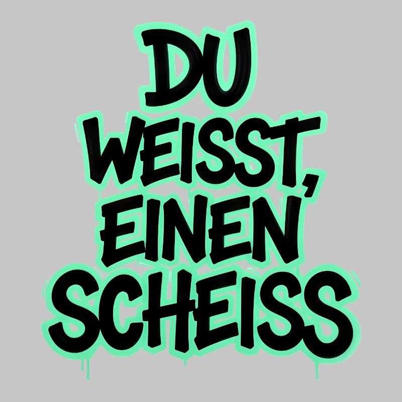 Du weißt, einen Scheiß Graffiti