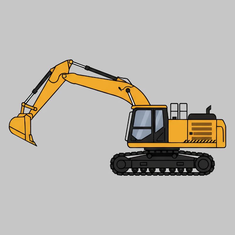 Bagger Baggerfahrer Baustelle